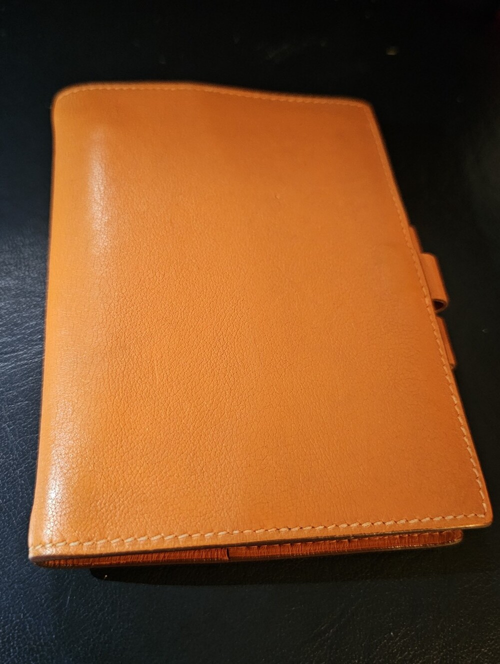 Auth 100% Hermes Agenda PM Notebook Cover (signature orange)